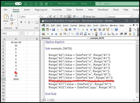 VBA Date Format Example 3