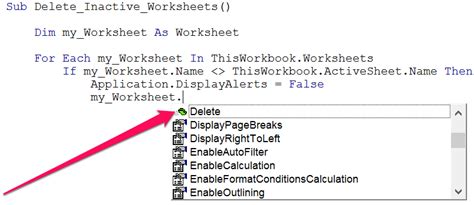 VBA Delete Methods