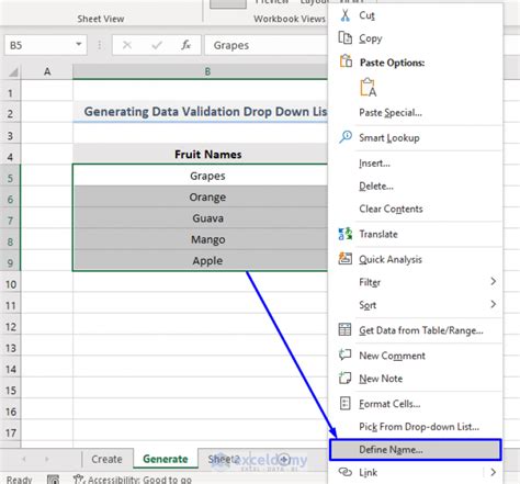 VBA Dropdown Menu Input Validation