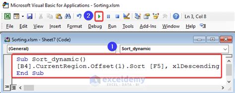 Dynamic Sorting in VBA