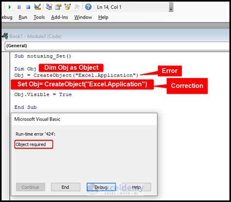 VBA Error Object Required Error Message