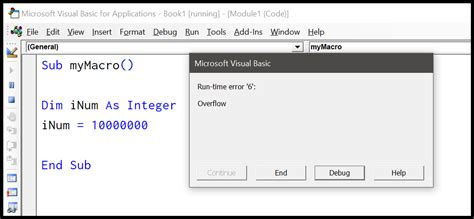 VBA Error 6