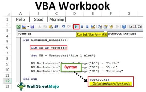 VBA Excel Workbook Collection