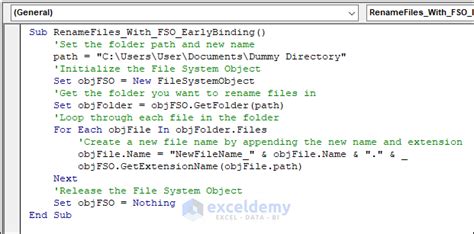 VBA File Rename Methods