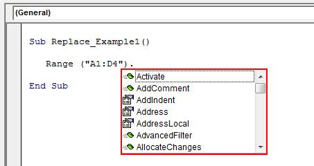 VBA Find and Replace Methods