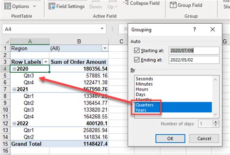 VBA for quarter and year