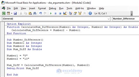 VBA Function Arguments