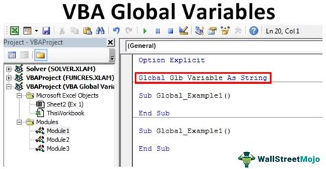 Optimizing VBA Code with Global Variables