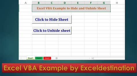 VBA Hide Sheet Example 2