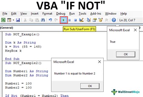 VBA IF NOT Statements Examples