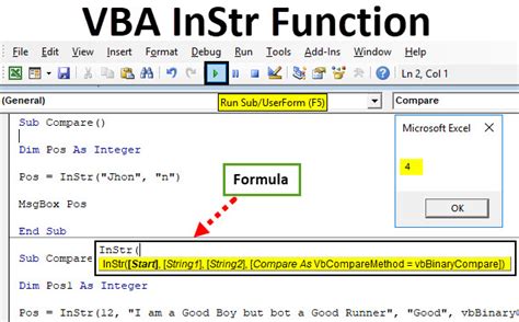 VBA InStr and Mid Functions