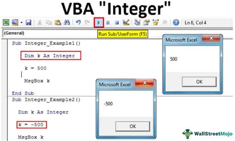 VBA integer