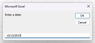 VBA IsDate Function