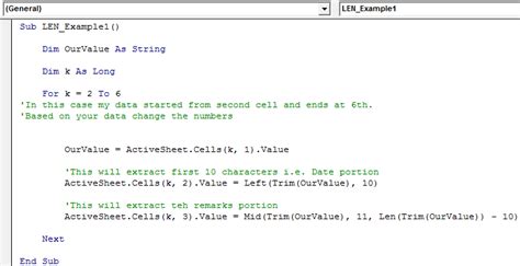 VBA Len Function