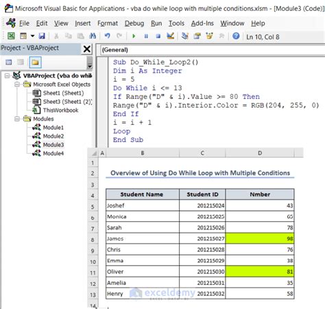 VBA Loop Conditions