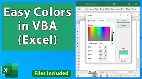 VBA Macro for Color Drop Down List in Excel