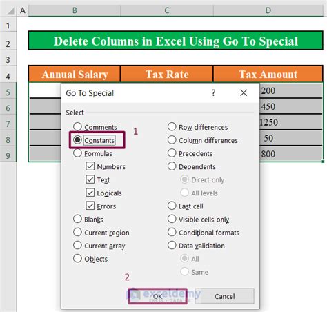 VBA Macro to Delete Columns in Excel