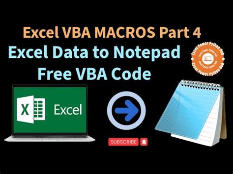 VBA Macros Notepad to Excel