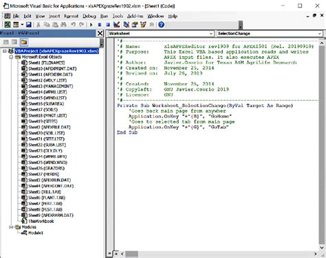 VBA Modules Organization