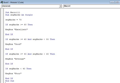 VBA Nested If Statements Tips