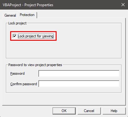 VBA Project Password Protection