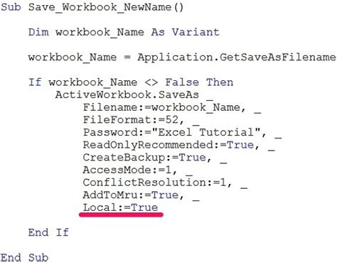 VBA Save File Methods