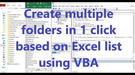 VBA Script for Creating Folders