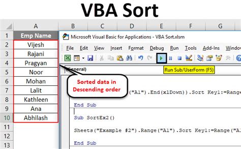 Sorting Basics in VBA