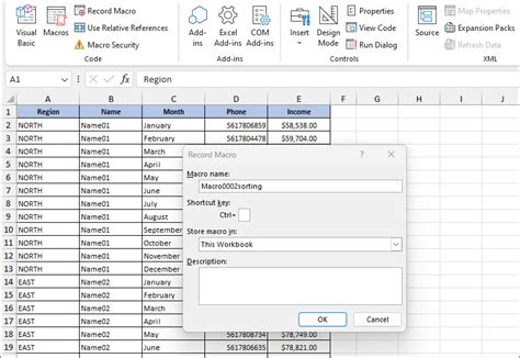 Sorting Macros in VBA