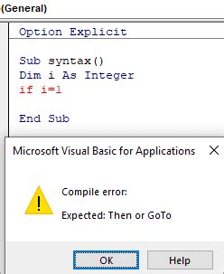 VBA Syntax Error: A Common Cause of Error 400