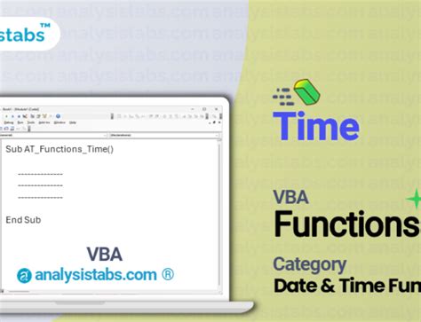 VBA Time Functions