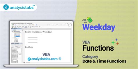 VBA Weekday Function