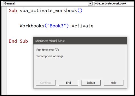 VBA Workbook Activation Methods