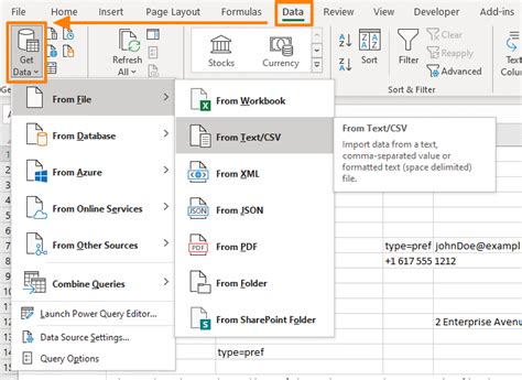 VCF to Excel Add-in