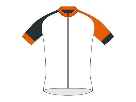 Customizable Vector Cycling Jersey Template Design