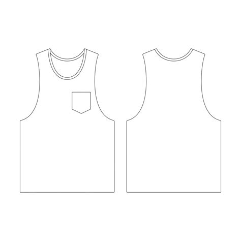 Vector Template for Tank Tops Designers