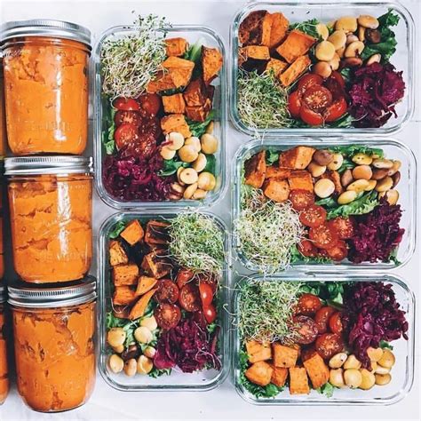 Vegan meal prep example