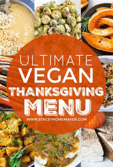 Vegan Thanksgiving menu template