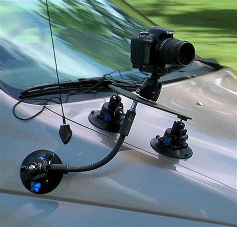 Vehicle-mounted camera capturing combat footage