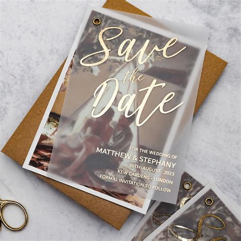 Vellum Save the Date Template Ideas