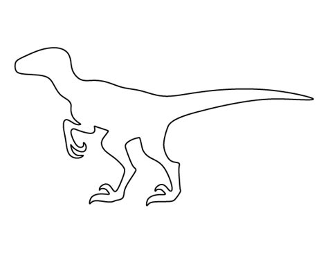 Velociraptor dinosaur template