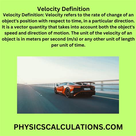 Velocity illustration