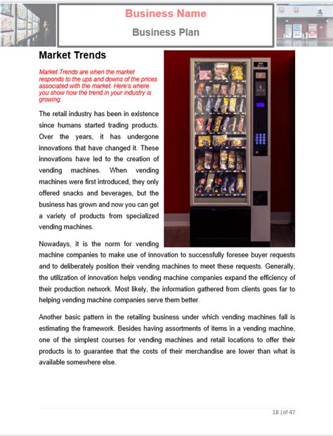 Vending Machine Business Plan