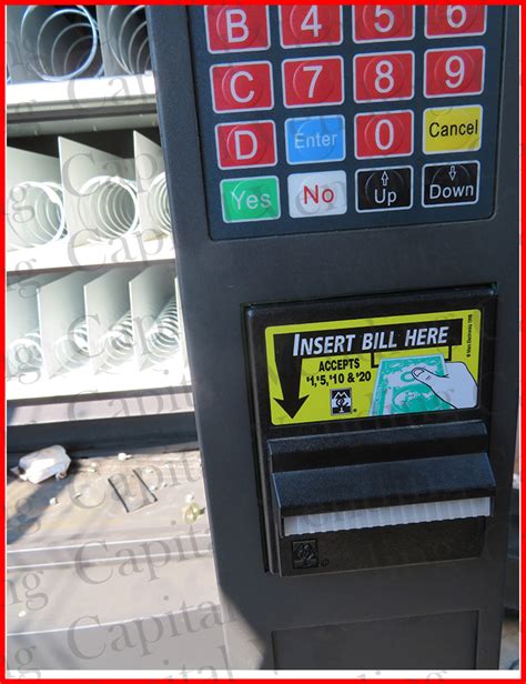 Vending Machine with Dollar Bill Acceptor