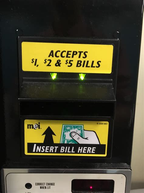 Vending Machine with Dollar Bill Acceptor