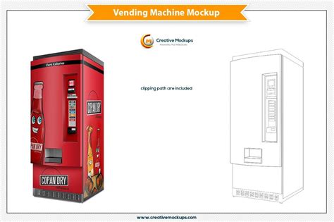 Vending Machine Label Design Template