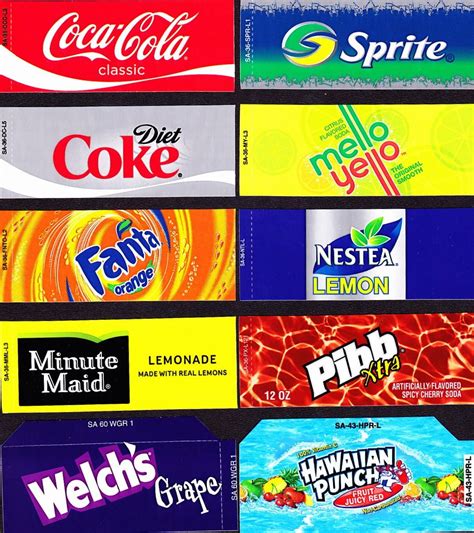 Vending Machine Label Designs