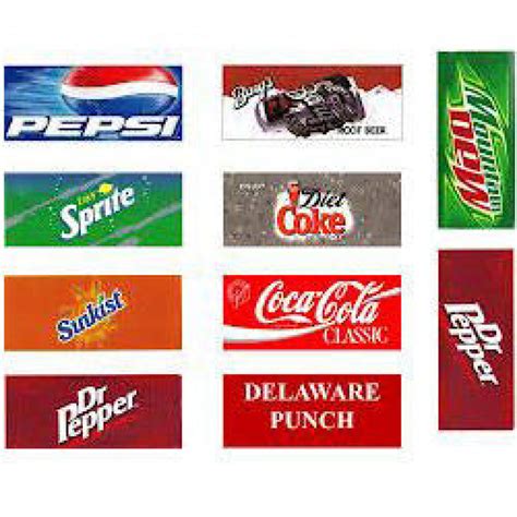 Vending Machine Label Template with Product Name