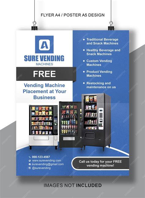 A vending machine with clear product information