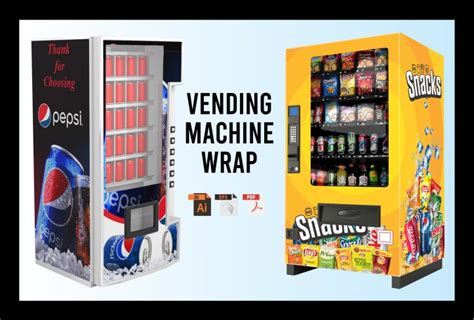 A sample vending machine wrap template